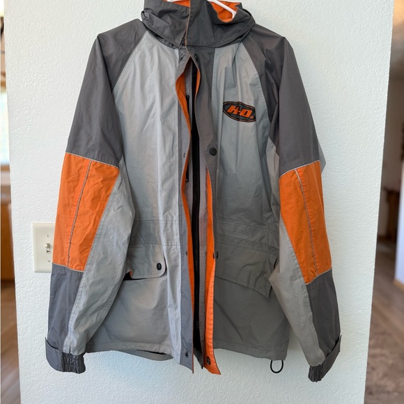 Harley-Davidson Gray and Orange Performance Raincoat - Picture 10 of 15